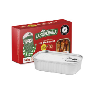 Conserva de pescado en salsa de tomate 1/4 club