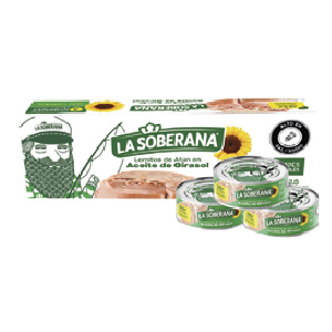 Tripack lomitos de atún en aceite de girasol